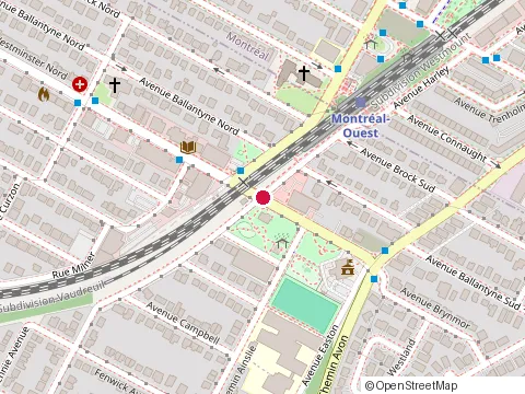 Location of Montreal West Vision Ctr at 47 Avenue Westminster S, Montréal