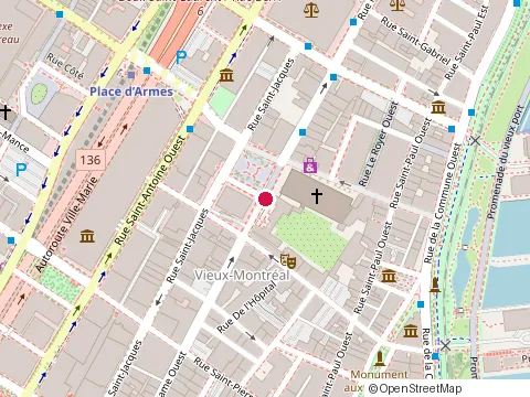 Location of Morasse Avocats at 2350-500 Place d'Armes, Montréal