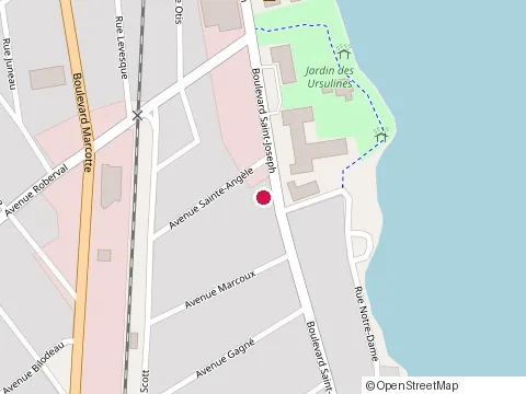 Location of Motel Castille at 560 avenue Saint-Joseph, Roberval