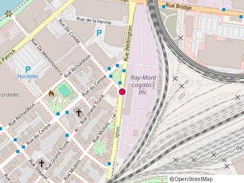 Location of Moto Montreal Cycle-Triumph at 1601 Wellington, Montréal