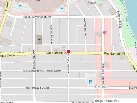 Location of Moulin Noir at 45 avenue Dallaire, Rouyn-Noranda