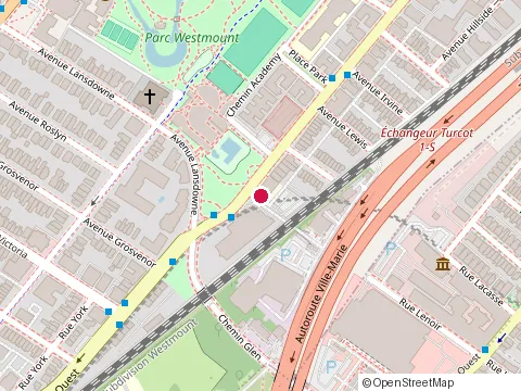 Location of Mouton Noir Westmount at 4675 Saint Catherine St W, Westmount
