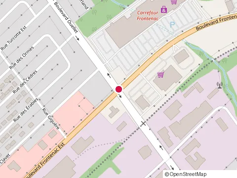 Location of Musigo at 805 boulevard Frontenac E, Thetford Mines