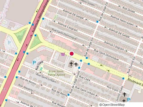 Location of Mv Cpa Inc. at 200 8585 Boul, Montréal