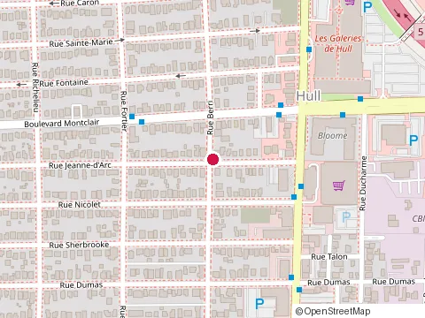 Location of Nadeau et Associées, Cabinet Juridique at 45 Rue Jeanne-d'Arc, Gatineau