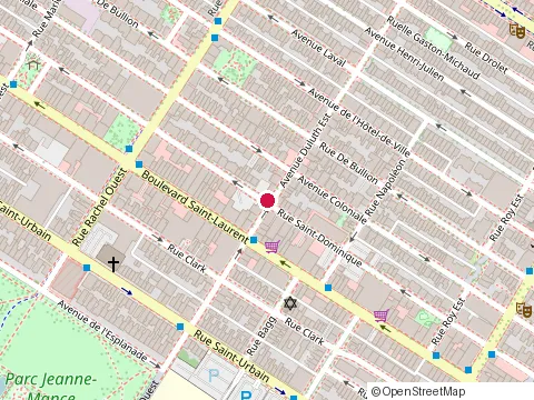 Location of Nanthas Cuisine at 9 avenue Duluth E, Montréal