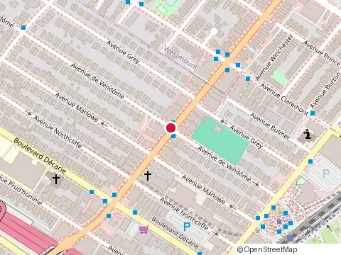 Location of Nextdoor Pub & Grill at 5175-A Sherbrooke St W, Montréal