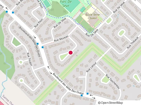 Location of Nicolas Spiroux Physiothérapeute at 834 Carré Hotte, Sainte-Thérèse