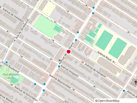 Location of Nid Café at 5966 Monkland Ave, Montréal