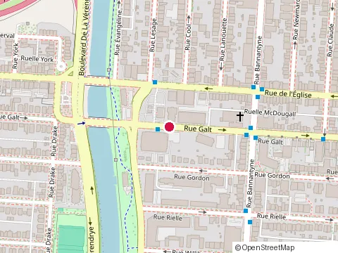 Location of Notre-Dame-du-Sourire Ecole at 1150 Rue Galt, Verdun