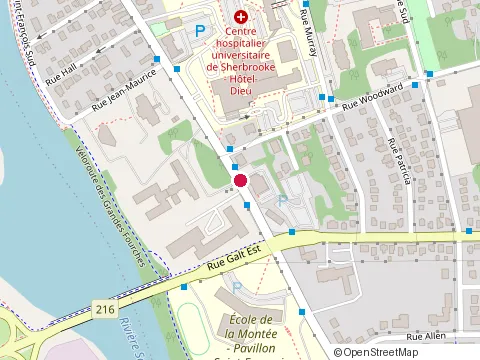 Location of Novabyss Inc at 614 Rue Bowen S, Sherbrooke