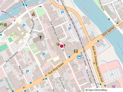 Location of O Chevreuil at 62 Rue Wellington N, Sherbrooke