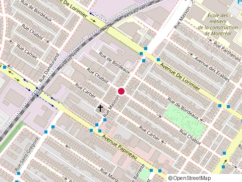 Location of Oasis Urbain at 1901 Rue Masson, Montréal