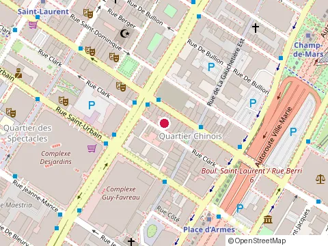 Location of Oh Dumplings at 1050 Rue Clark, Montréal