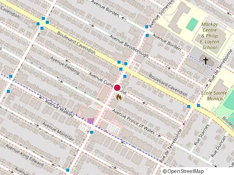 Location of Oreganos Grill at 6535 avenue Somerled, Montréal