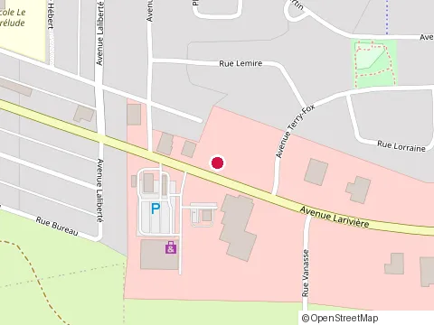 Location of Paquin Ford at 1155 Avenue Larivière, Rouyn-Noranda