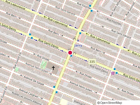 Location of Pascal le Boucher at 8113 rue Saint-Denis, Montréal