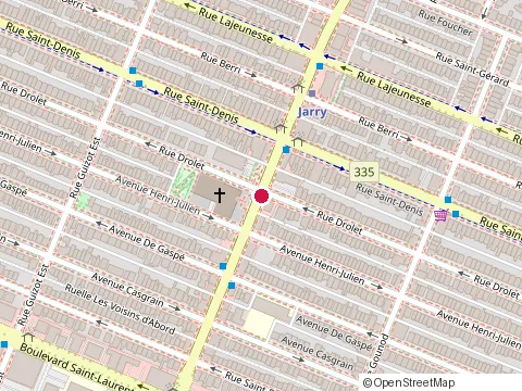 Location of Pasta Express at 300 Rue Jarry E, Montréal