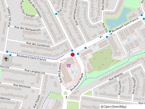 Location of Pâtisserie Obsession Inc. at 210 Boulevard Saint-Francis, Châteauguay