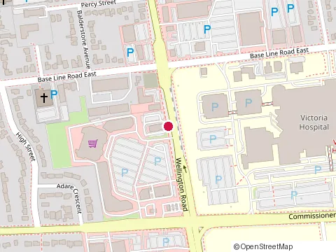 Location of Metro at 395 Wellington Road, London