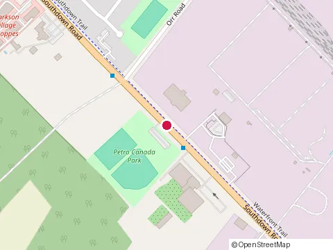 Location of Metro at 910 Southdown Road, Mississauga