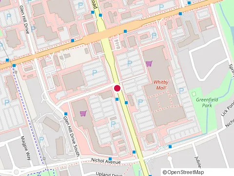 Location of Metro at 70 Thickson Road South, Whitby