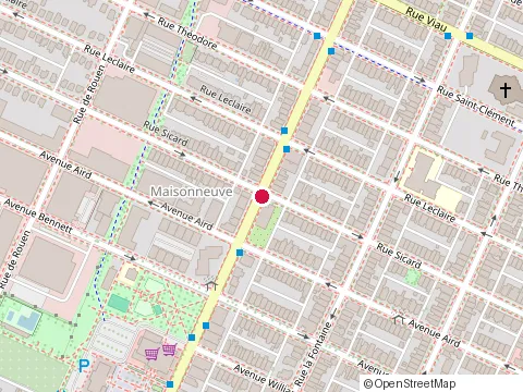 Location of Pec Hochelaga-Maisonneuve at 4650 Rue Ontario E, Montréal