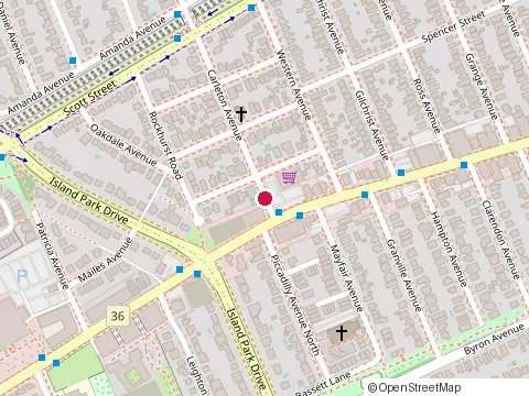 Location of Metro Island Park at 345 Carleton Ave, Ottawa