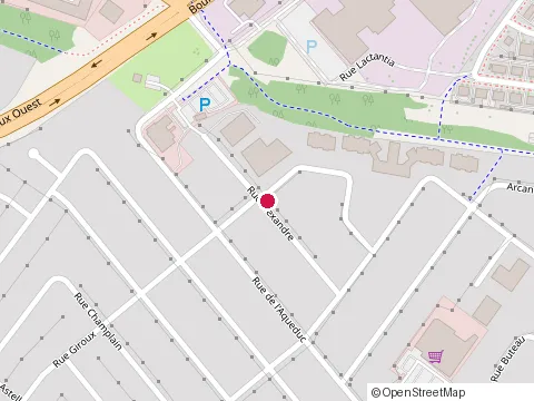 Location of Perreault Construction at 65 Alexandre, Victoriaville