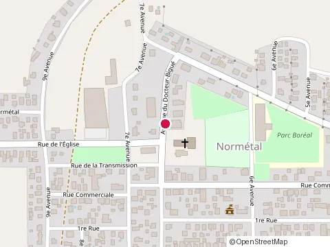 Location of Petite Fringale at 81 Rue Commerciale, Normétal