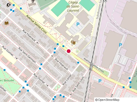 Location of Petrie Raymond at 400 Avenue Sainte-Croix, Montréal
