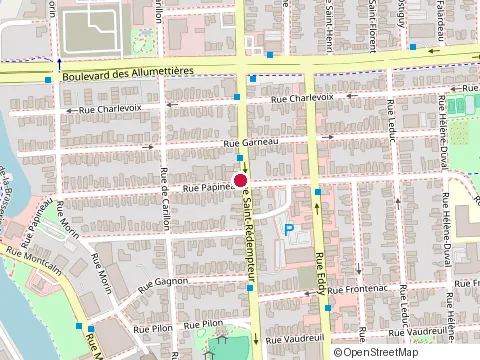 Location of Pizza Bianca at 56 Rue Papineau, Hull