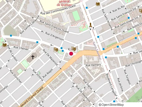 Location of Pizza Salvatore at 76 Rue Saint-Vallier O, Québec