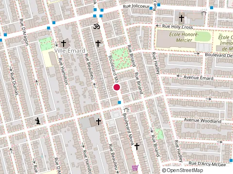 Location of Pizza Silvana at 6217 boulevard Monk, Montréal