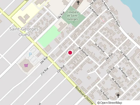 Location of Pizzapro at 2295 6E Ave, Saint-Georges