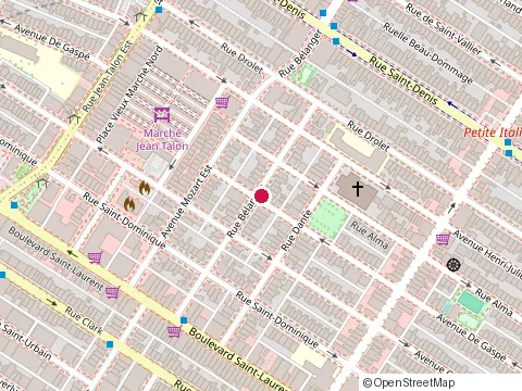 Location of Pizzeria Napoletana at 6862 avenue de Gaspe, Montréal