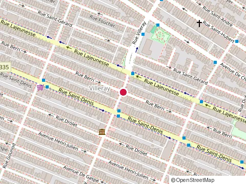 Location of Pizzeria Villeray at 405 Rue Villeray, Montréal