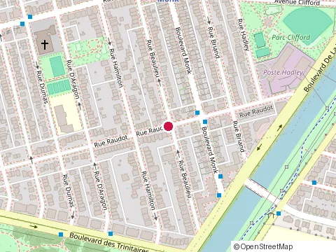 Location of Placements Ganesh at 2519 Rue Raudot, Montréal