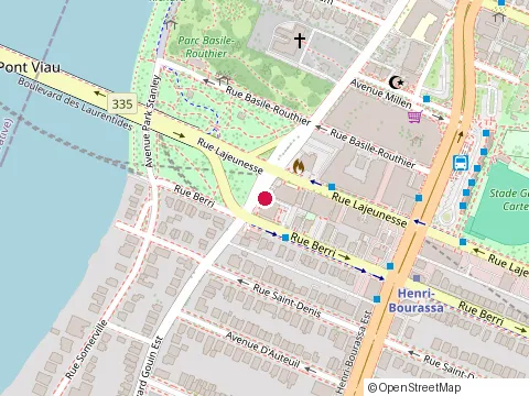 Location of Placements Rh Quevillon at 500 boulevard Gouin E # 201, Montréal