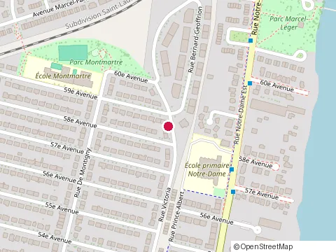 Location of Pointe Est - Condo Montréal at 14460 Rue Victoria, Montréal