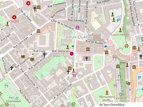 Location of Polyclinique Sainte-Anne at 65 Rue Sainte-Anne, Québec