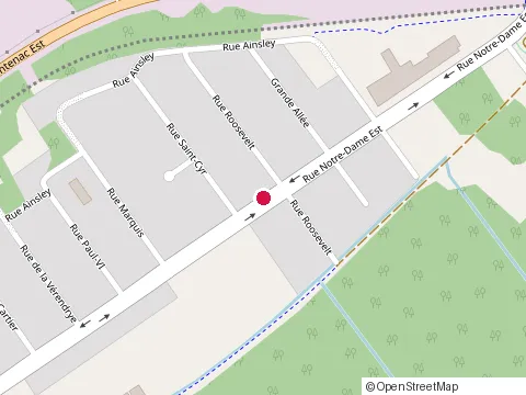 Location of Pompes Chouinard Inc at 2573 Rue Notre-Dame E, Thetford Mines