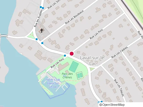 Location of Port de Plaisance Laval-Sur-le-Lac at 8 Rue les Pins, Laval