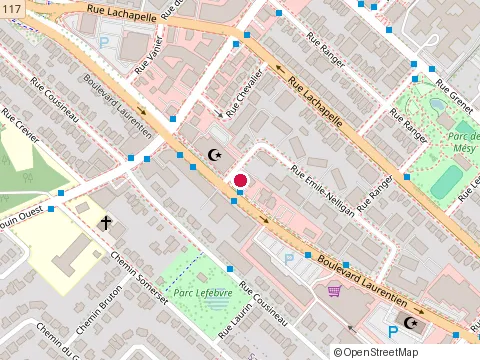 Location of Poulet Mankal at 12174 boulevard Laurentien, Montréal