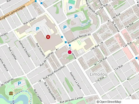 Location of Poulet Rouge at 1381 1Re Av., Québec