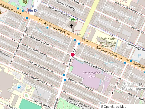 Location of Poutine Centrale at 3971 Rue Hochelaga, Montréal