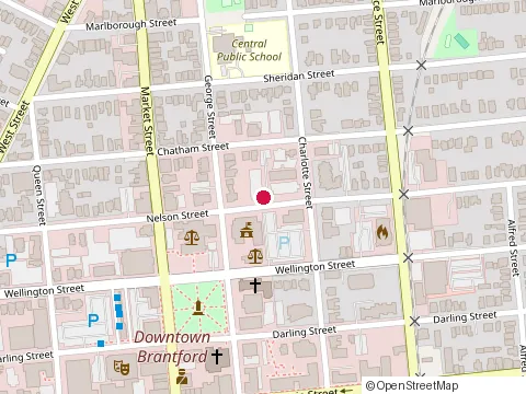Location of Millards Chartered Professional Accountants Brantford at 96 Nelson St, Brantford