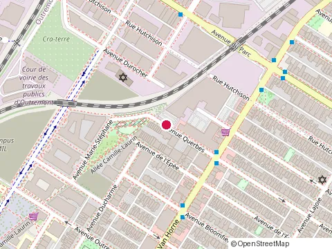 Location of Productions Casablanca at avenue Querbes 835, Montréal