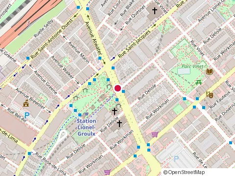Location of Pure&Applied at 605 Avenue Atwater, Montréal