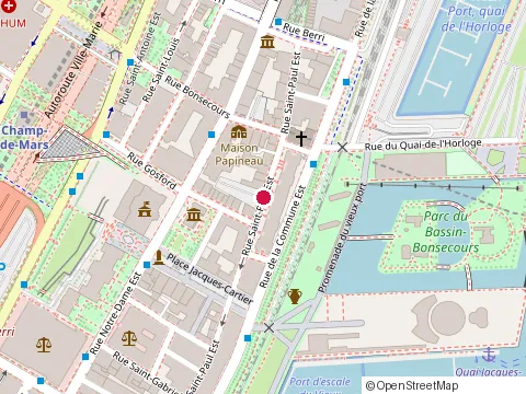 Location of Pyrénées at 320 Rue Saint-Paul O, Montréal